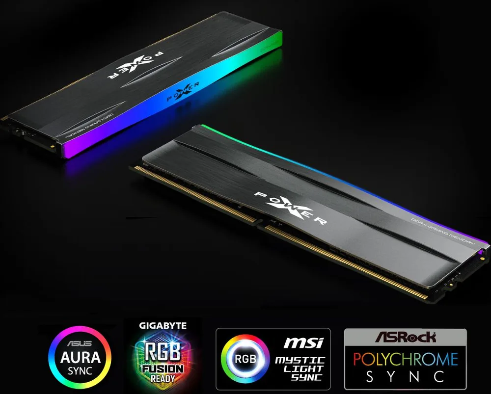 SILICON POWER μνήμη DDR4 Udimm Xpower Zenith, 16GB, RGB, 3200MHz, CL16 — εικόνα 2