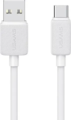 USAMS καλώδιο USB-C σε USB US-SJ688, 3A, 480Mbps, 1m, λευκό