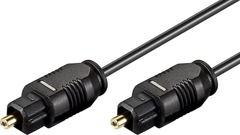 GOOBAY καλώδιο ήχου Toslink 50563, gold plated, 2.2mm, 0.5m, μαύρο