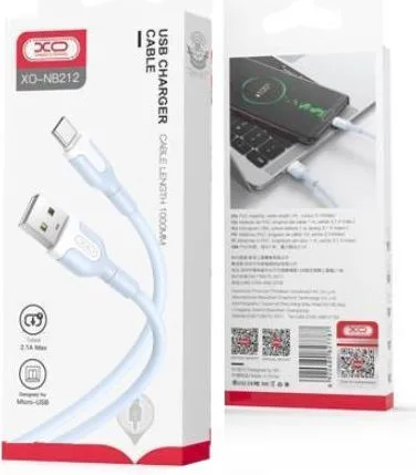 XO NB212 καλώδιο φόρτισης Type-C μπλε — εικόνα 2