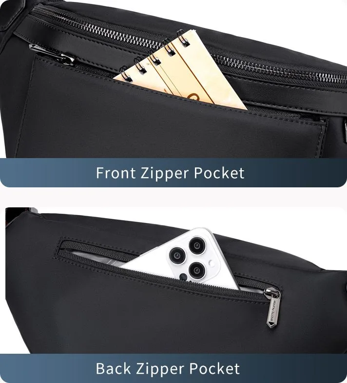 ARCTIC HUNTER τσάντα Crossbody XB00837, 3.5L, μαύρη — εικόνα 4