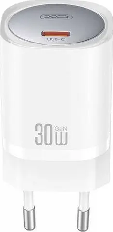 XO CE41, φορτιστής ΓΡΗΓΟΡΗΣ φόρτισης, 1 θύρα Type-C, 30W, ΛΕΥΚΟΣ