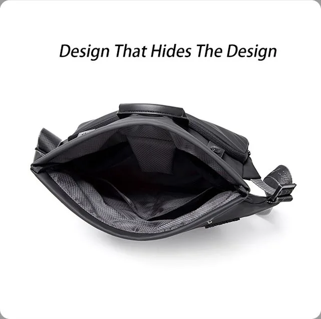 ARCTIC HUNTER τσάντα Crossbody YB00046 με θήκη tablet, 10L, μαύρη — εικόνα 4