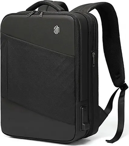 ARCTIC HUNTER τσάντα πλάτης B00345 με θήκη laptop 15.6", USB, 19-32L, μαύρη