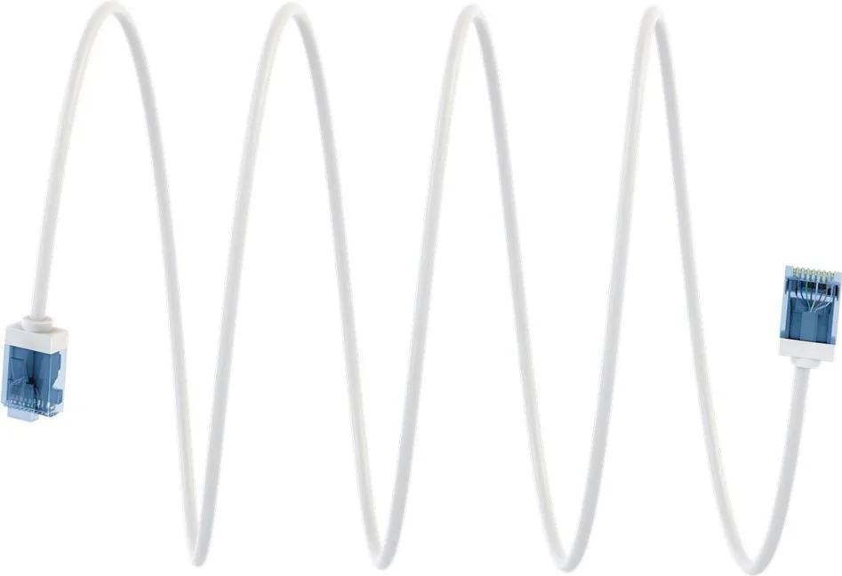 GOOBAY καλώδιο δικτύου 74286, CAT 6A U/UTP, ultra slim, copper, 500MHz, 1m, λευκό — εικόνα 8