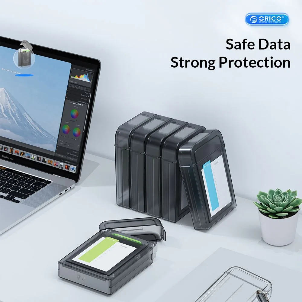 ORICO θήκη προστασίας για 2x 2.5" HDD PPH25, γκρι/διάφανη — εικόνα 2