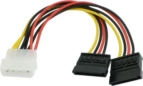 POWERTECH καλώδιο ρεύματος IDE σε 2x SATA CAB-W003, 20cm