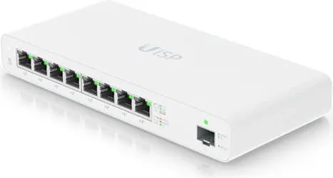 UBIQUITI Switch UISP, 8-Port Gigabit, 10/100/1000 Mbps, PoE