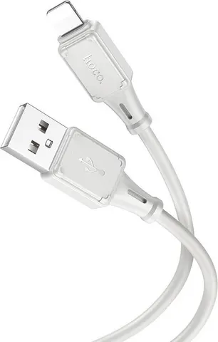 HOCO SET X101 Assistant Silicone καλώδιο φόρτισης Lightning, γκρι, 1τεμ