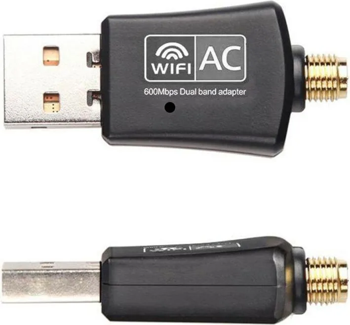 POWERTECH ασύρματος USB αντάπτορας δικτύου PT-1042, 600Mbps, 2.4/5GHz — εικόνα 3