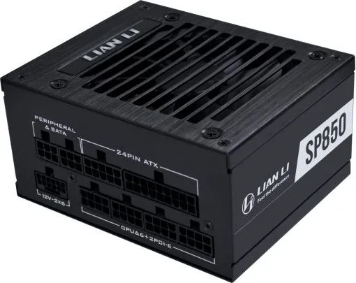 LIAN LI SP850 V2 Gold Black - 850W SFX PSU - 12V-2x6 - Low Noise - 80 Plus Gold - ATX 3.1 - PCIe 5 — εικόνα 2