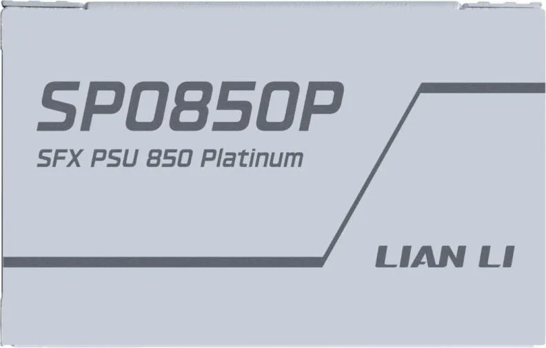 LIAN LI SP0850P White - 850W 80+ Platinum PSU - 10 Years Warranty - 12V-2x6 - Japanese Capacitors — εικόνα 5