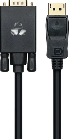 POWERTECH καλώδιο DisplayPort σε VGA CAB-DP056, 1080p, 1.8m, μαύρο