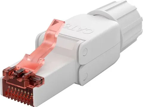 GOOBAY βύσμα RJ45 65942, CAT 6 UTP, tool-free, λευκό