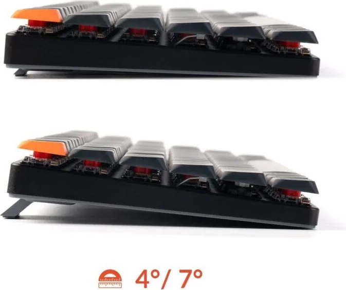 Keychron K3 V3 (K3X-B1) QMK Wireless Mechanical Keyboard Red Switch RGB 75% US Layout — εικόνα 6