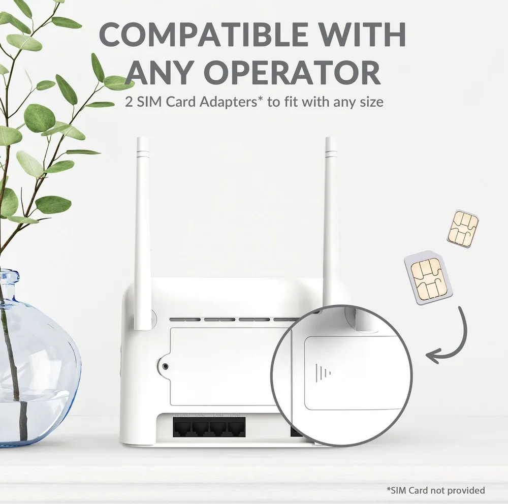 STRONG router 4GROUTER350, 4G LTE 150Mbps, WiFi 300Mbps, LAN 100Mbps — εικόνα 4