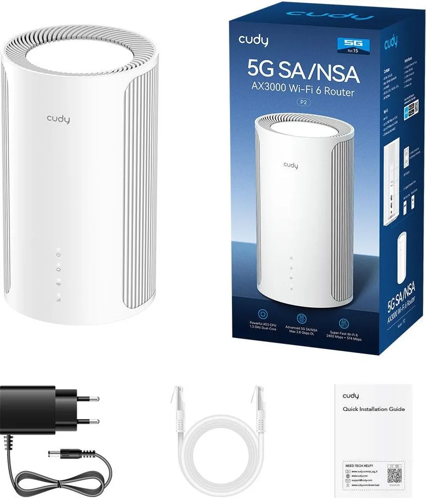 Cudy P2 5G Sa/nsa, AX3000 WiFi 6 Router, 5G/4G Dual Connection, Mimo — εικόνα 3