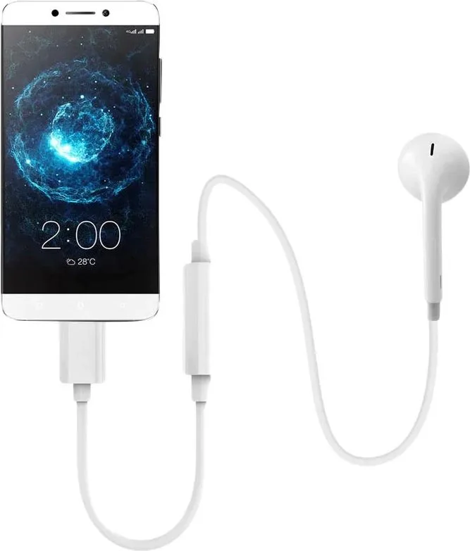 POWERTECH καλώδιο USB-C σε 3.5mm θηλυκό CAB-UC029, CM119B, λευκό — εικόνα 2