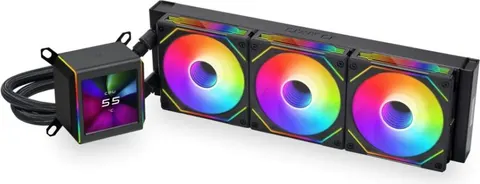 LIAN LI Galahad II LCD 360 SL-Inf Black - AIO GPU Liquid Cooler with ARGB INFINITY Fans