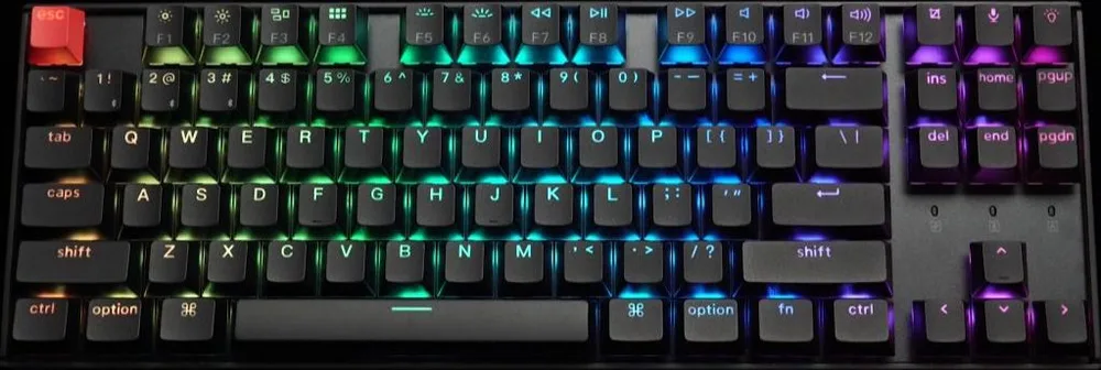Keychron K8 V2 (K8X-C1) QMK Wireless Mechanical Keyboard Red Switch RGB 80% US Lay Aluminum Frame — εικόνα 6