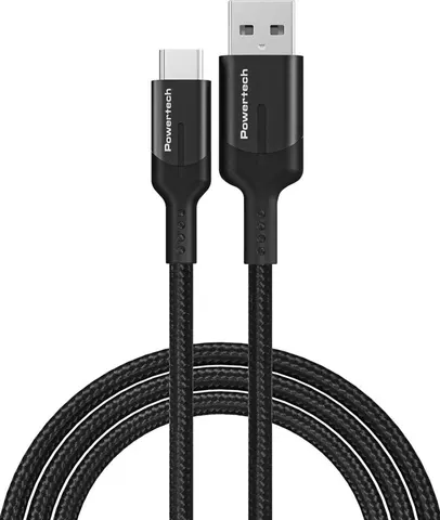 POWERTECH καλώδιο USB σε USB-C PTR-0134 PD 60W, 5Gbps, copper, 1m, μαύρο
