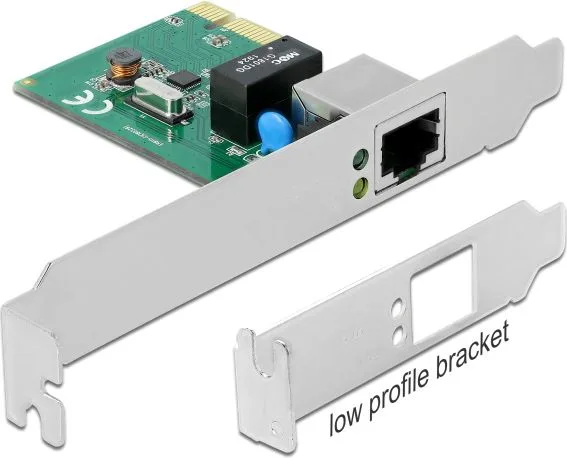 DELOCK κάρτα επέκτασης PCI Express σε RJ45 90381, 1000Mbps, low profile — εικόνα 3