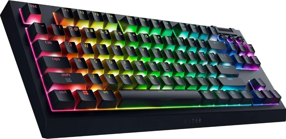 Razer Blackwidow V4 TKL HYPERSPEED UK Layout - RGB Wireless Hot-Swap Keyboard - Orange Tactile Switc — εικόνα 2