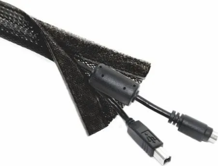 BRATECK πλέγμα καλωδίων τύπου Flex Wrap VS-85, 100x8.5cm, μαύρο — εικόνα 4