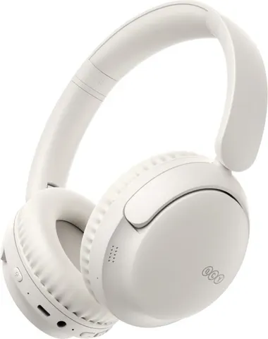 QCY H2S Lite Headphones White - Type-C & Bluetooth Clear Call ENC iOS/Android 60hours 10m 40mm