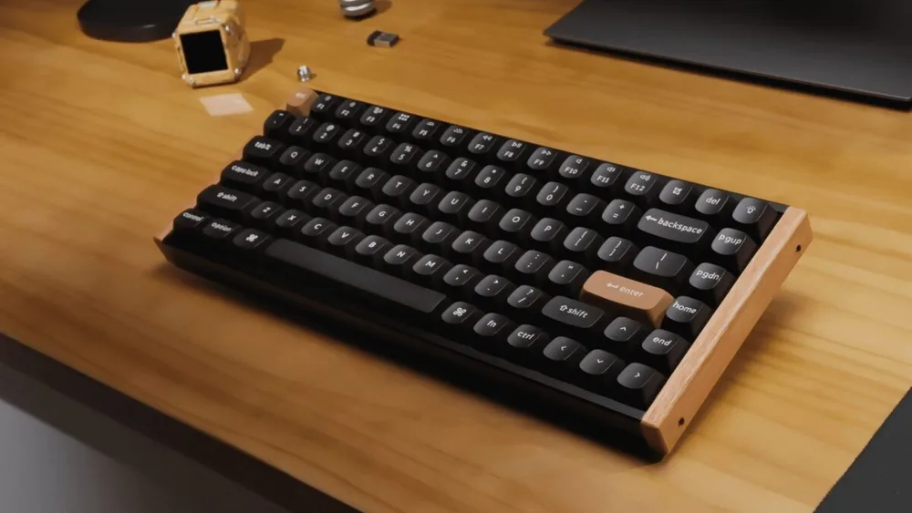 Keychron K2 HE (K2H-F1) Wireless Magnetic Hall Effect RGB Keyboard 75% US Lay. Special Wood Edition — εικόνα 3