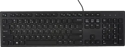 Dell KB216 Multimedia Keyboard Wired USB Black English International New Open Box