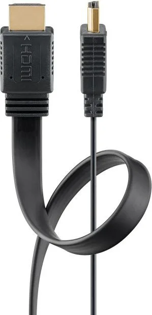 GOOBAY καλώδιο HDMI 77134 με Ethernet, flat, 8K/60Hz, 48 Gbps, 1.5m, μαύρο — εικόνα 4
