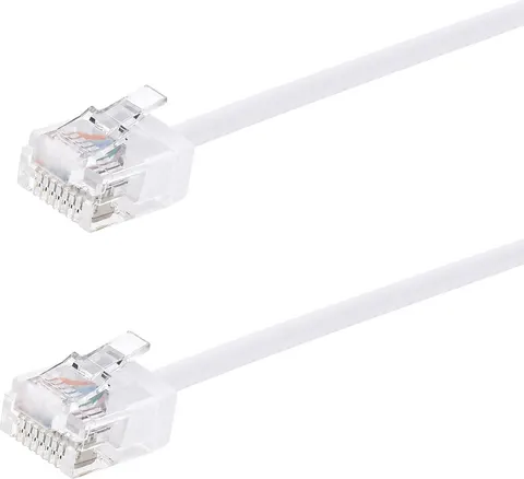 POWERTECH καλώδιο δικτύου CAB-N474, Cat 6A U/UTP, ultra slim, copper, 500MHz, 5m, λευκό