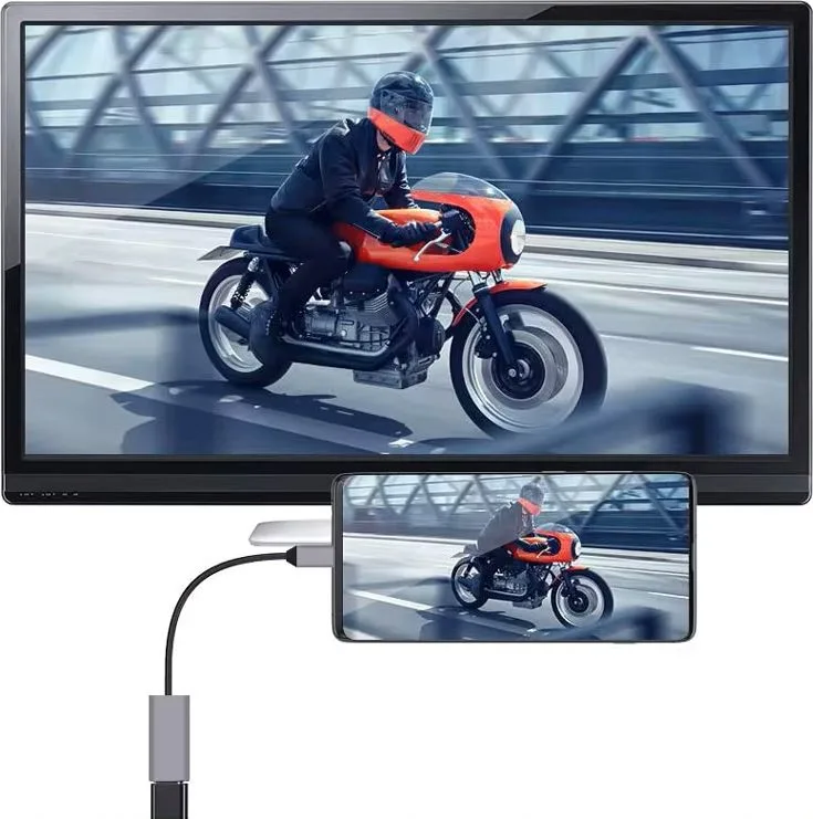 POWERTECH αντάπτορας USB-C σε HDMI CAB-UC086, 4K/60Hz, γκρι — εικόνα 3