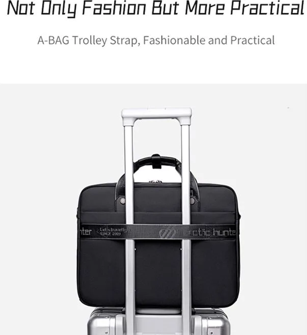ARCTIC HUNTER τσάντα ώμου GW00017 για laptop 15.6", 14.5L, μαύρη — εικόνα 6
