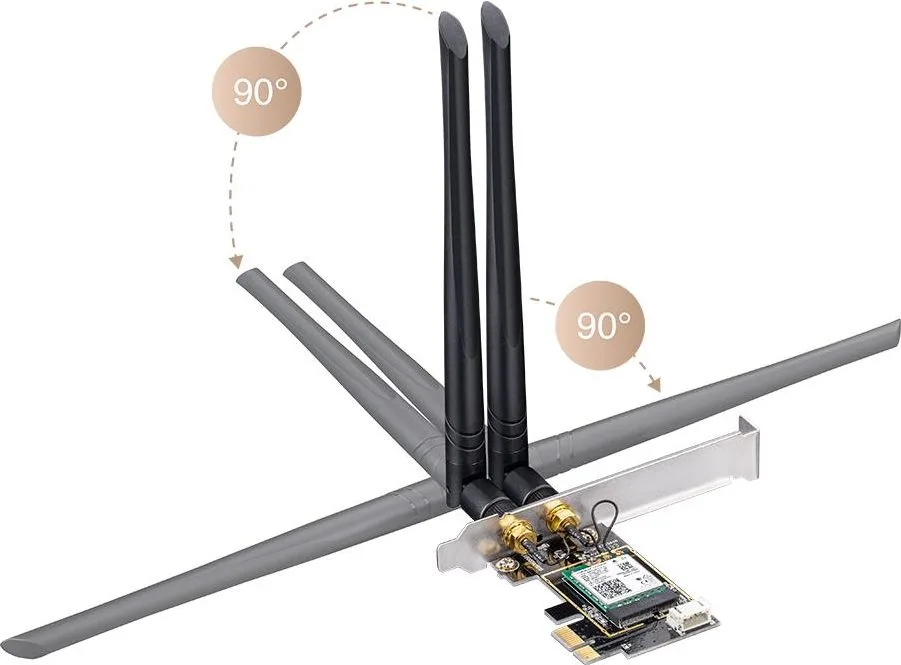 Cudy WE3000 AX3000 Dual Band WiFi PCI-e ΚΑΡΤΑ ΔΙΚΤΥΟΥ, Bluetooth, WIFI6 — εικόνα 2