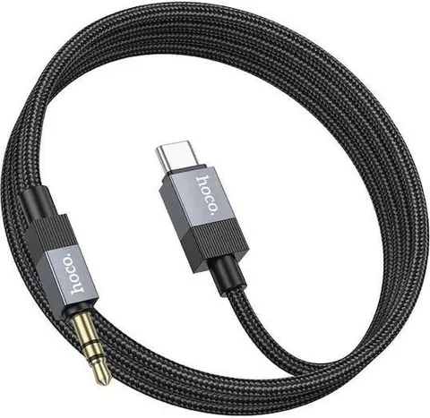 HOCO UPA32B Clever, ΨΗΦΙΑΚΟ καλώδιο ήχου, 3.5mm ΣΕ Type-C, μαύρο