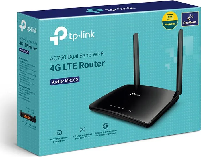 TP-LINK router Archer MR200, 4G LTE, Wi-Fi 750Mbps AC750, Ver. 5.2 — εικόνα 5