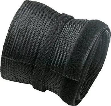 BRATECK πλέγμα καλωδίων τύπου Flex Wrap VS-85, 100x8.5cm, μαύρο — εικόνα 3