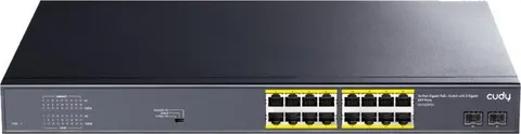 Cudy GS1020PS2 16 Port + 2 Gigabit SFP Poe+ Switch, 200W