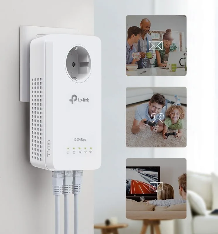 TP-LINK powerline ac WiFi TL-WPA8631P kit, AV1300 Gigabit, Ver. 3.0 — εικόνα 2
