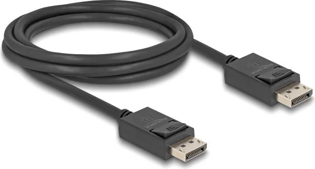 DELOCK καλώδιο DisplayPort 2.1 80493 8K/60Hz 4K/120Hz 40 Gbps, 2m, μαύρο — εικόνα 2