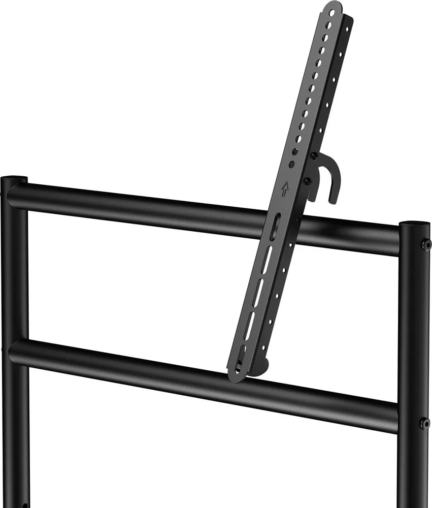 BRATECK βάση τηλεόρασης δαπέδου TTF13E-46FW, 37-86", έως 80kg, με ράφι & ροδάκια — εικόνα 7