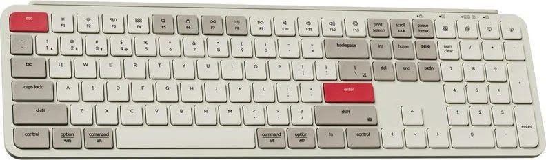 Keychron B6 Pro (B6P-K13) Ultraslim Wireless Keyboard ZMK Online customization - Retro Red 100% US — εικόνα 2