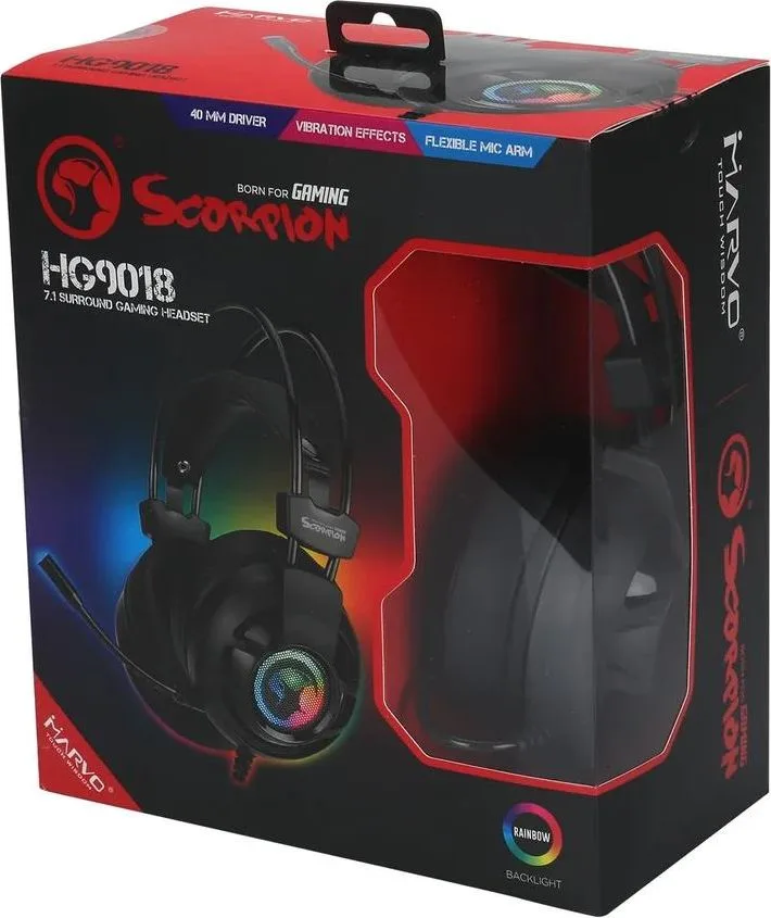 MARVO HG9018 ακουστικά Gaming 7.1 Surround USB — εικόνα 2