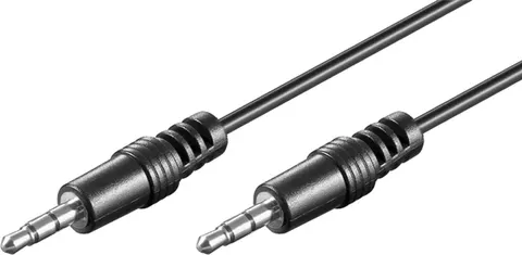 GOOBAY καλώδιο ήχου 3.5mm 51660, 3 pin stereo, copper, 5m, μαύρο