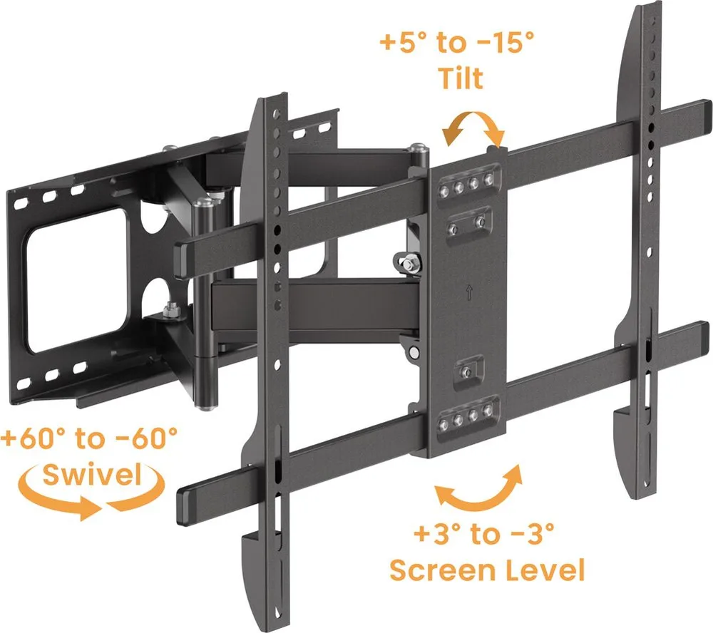 BRATECK επιτοίχια βάση τηλεόρασης LPA69-466W, 37-86", έως 60kg, full motion, weatherproof — εικόνα 4