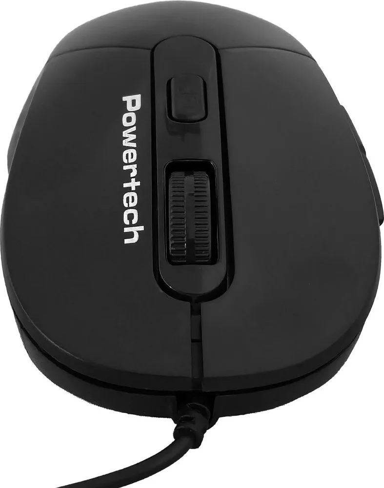 POWERTECH ενσύρματο ποντίκι PT-1467, οπτικό, έως 1600DPI, μαύρο — εικόνα 4