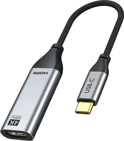 CABLETIME αντάπτορας USB-C σε HDMI CT-C160-PU31-CMHDFN1, 4K/60Hz, 0.15m, μαύρος
