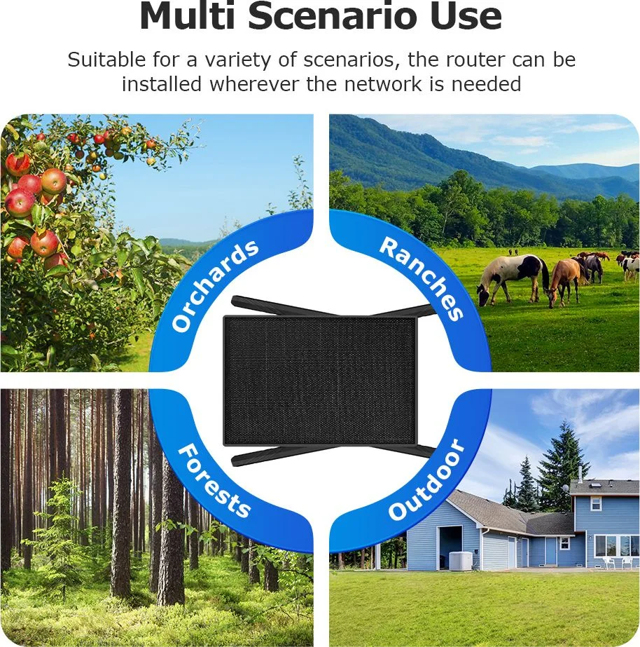 SECTEC ηλιακό router ST-SR08-EU-PNL με 2x πάνελ, 4G LTE, 150Mbps, 20100mAh, IP66 — εικόνα 7